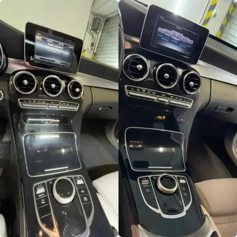 Čistenie interiéru Mercedes-Benz - pred a po