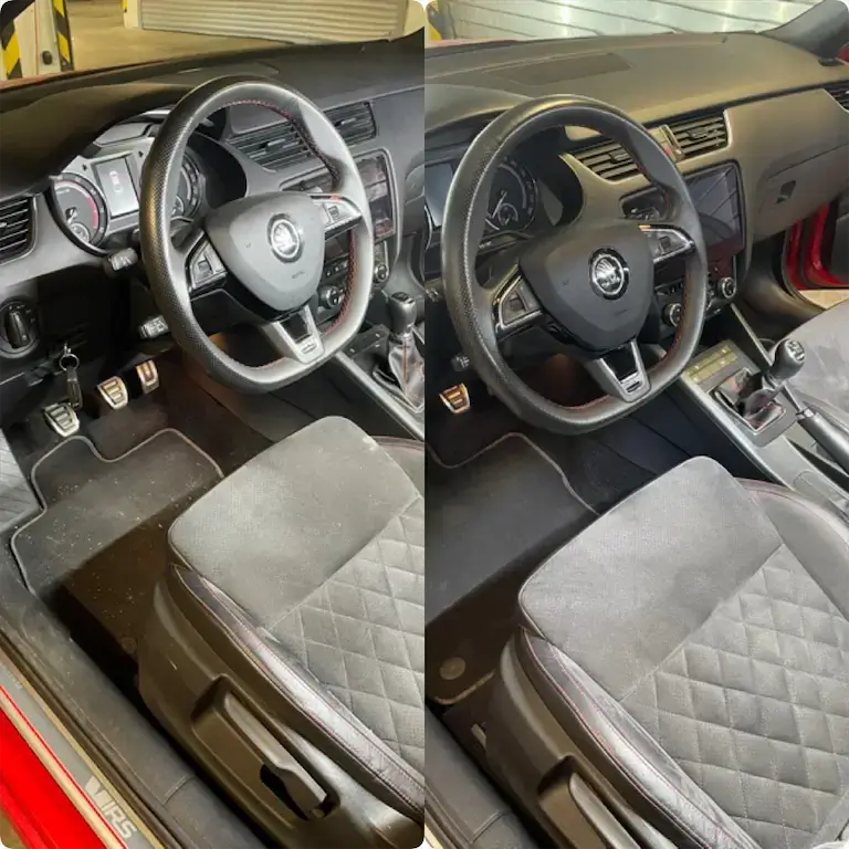 Čistenie interiéru Škoda VRS