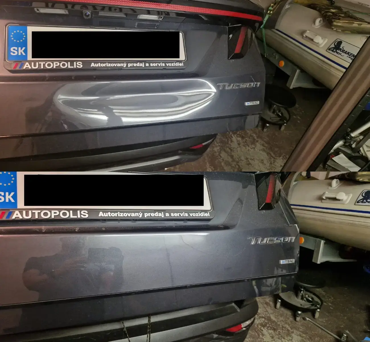 PDR oprava preliačiny Hyundai Tucson
