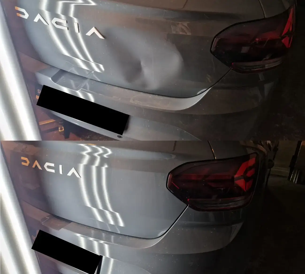 PDR oprava preliačiny na Dacii